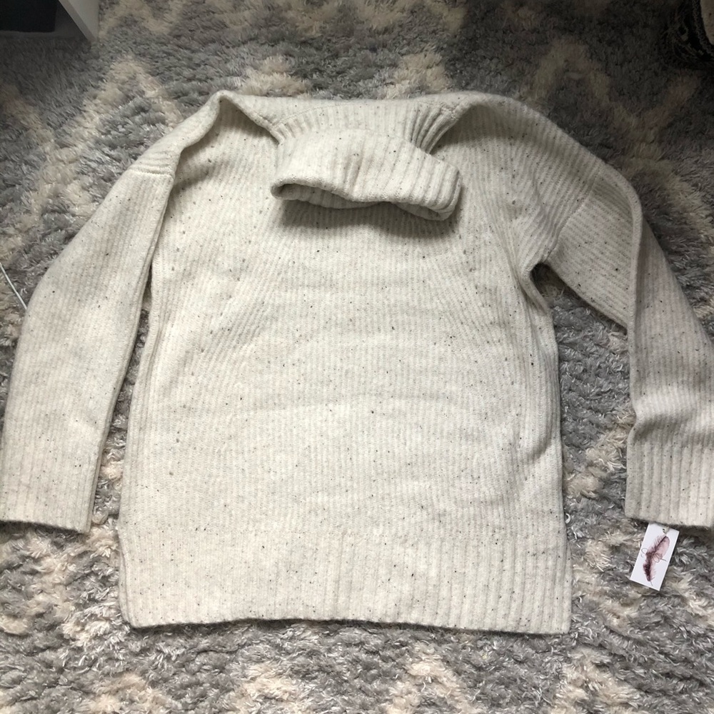 Long Cream Sweater